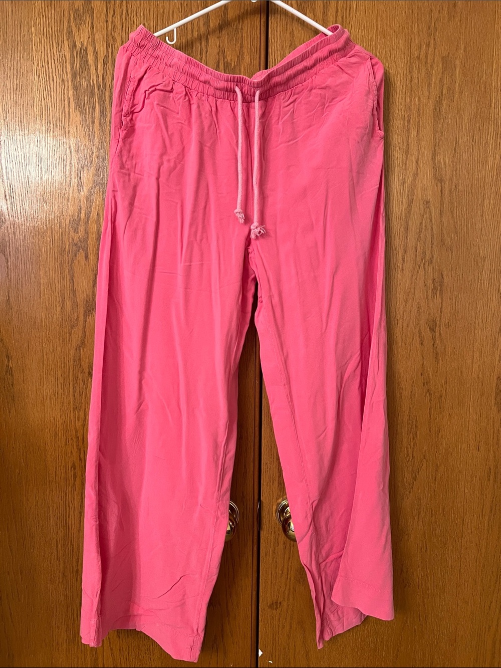 Double Zero Bright Pink Elastic Waist Pants